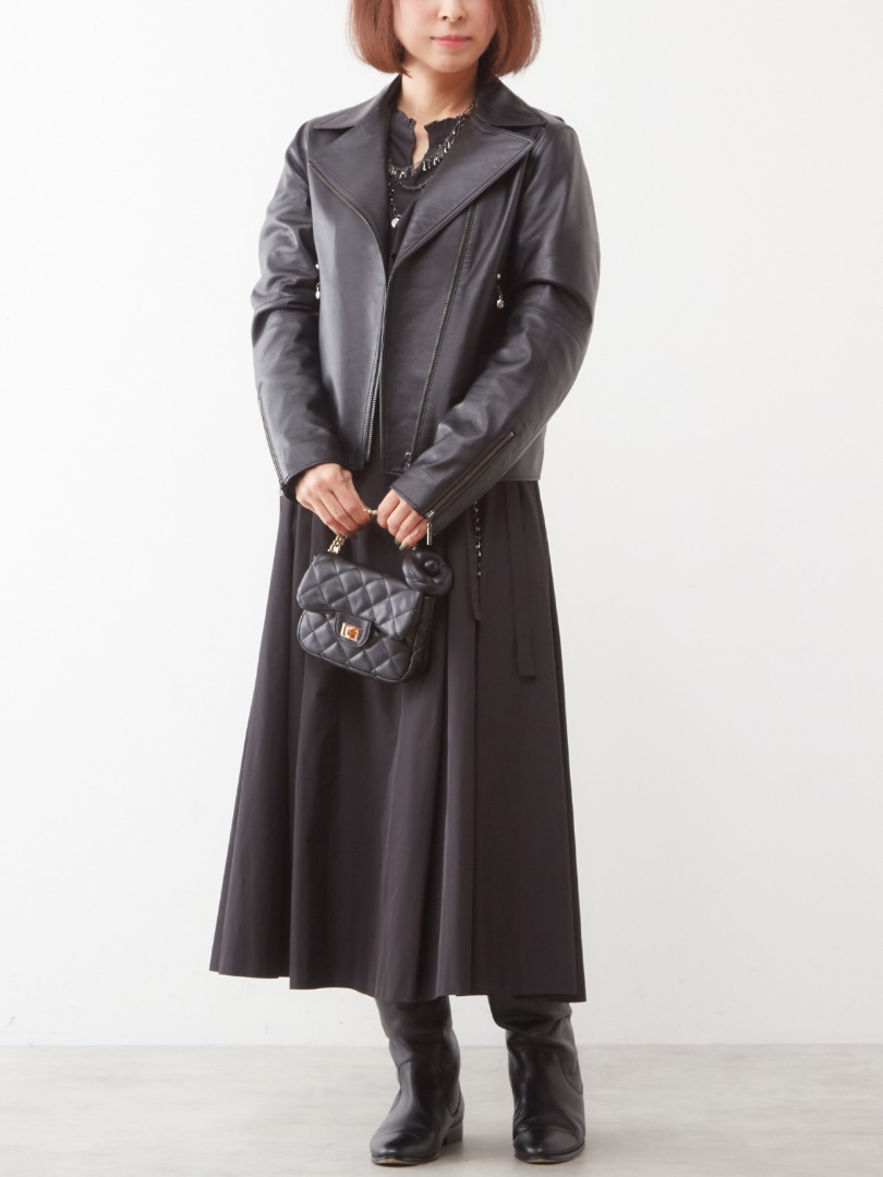 color leather jacket special order カラーラムレザーライダース