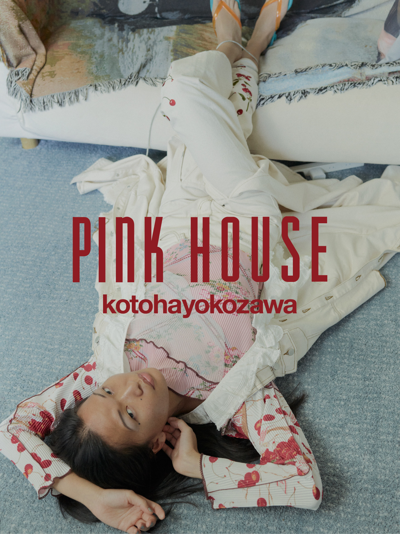 m.kページ ローズリースコサージュパープルPINKHOUSEピンクハウス m.k