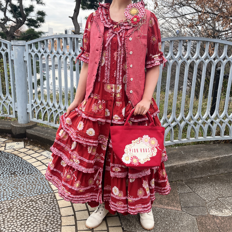 ピンクハウス カトンテールコサージュ PINK HOUSE×アトリエ染花