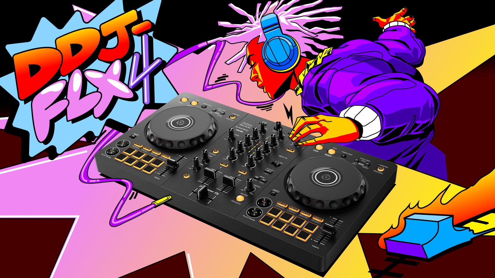 DDJ-FLX4-W + HDJ-CUE1BT-W Bundle – Pioneer DJ Store