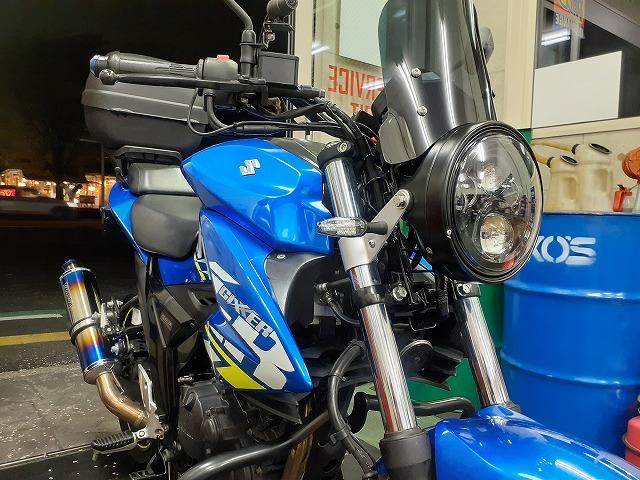 ジクサー150、ヘッドライト丸目化カスタム！（小出商会 AUTO