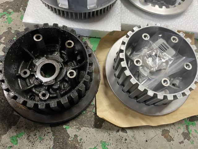 クラッチが滑るヤマハXJR400クラッチ板の交換依頼で入庫ですが