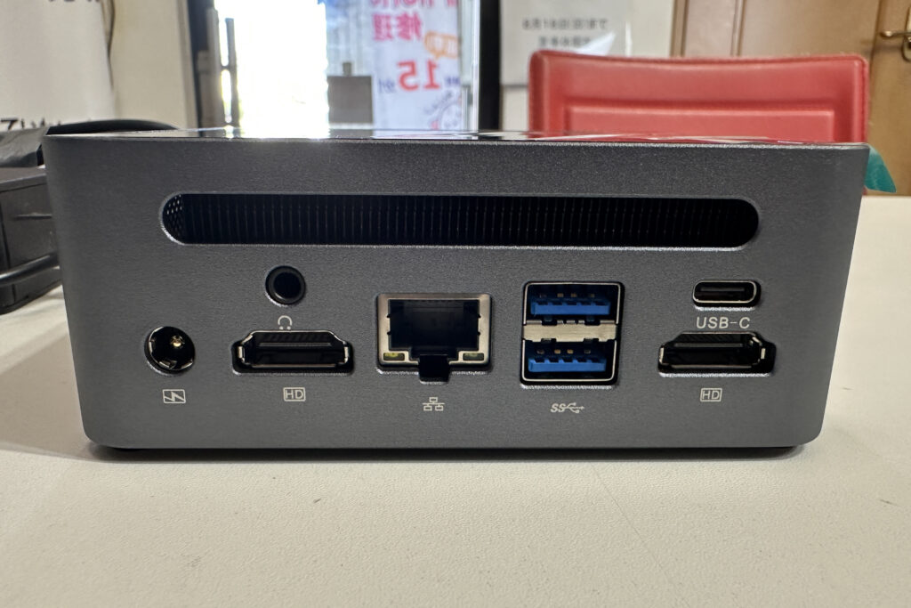 店舗用業務用に新しいミニPC(Ryzen 7 5700U搭載)を手に入れました