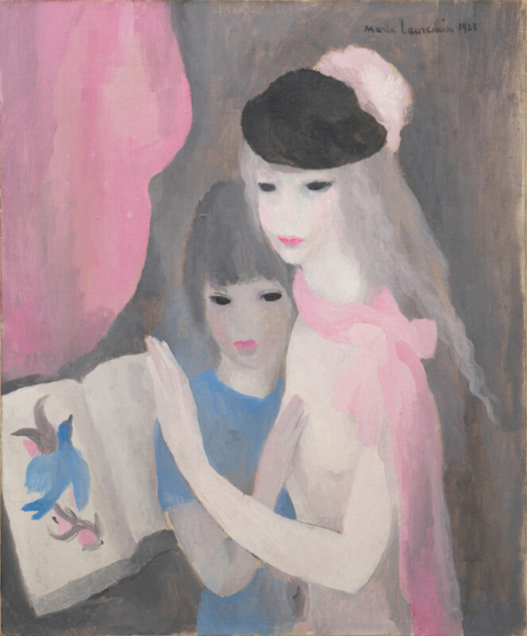 マリー・ローランサン リトグラフ 二人の友達 マリー・ローランサン