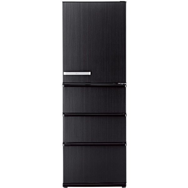 AQUA AQR-V37M-K ウッドブラック Delie [冷蔵庫 (368L・右開き