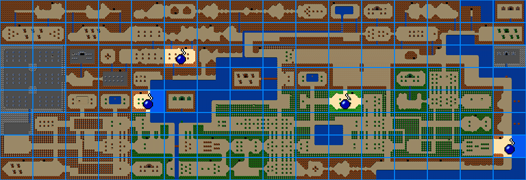 表ゼルダ：バクダン入手 ─ FC版ゼルダの伝説1攻略・全マップ完備／The