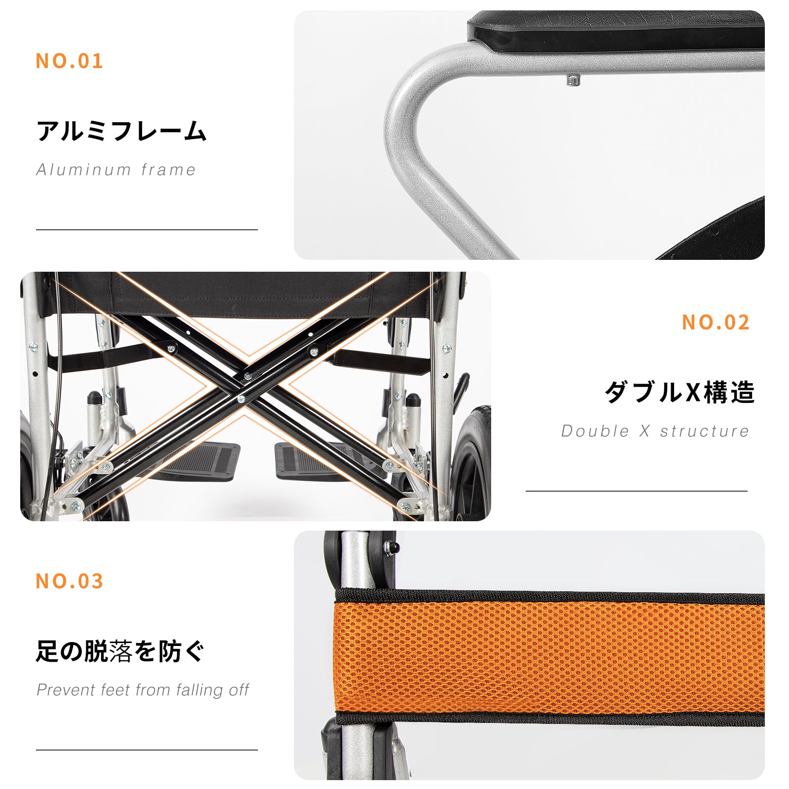 PIPIBEAR 車椅子 介助用車いす 折畳み 軽量 コンパクト 介助型 簡易