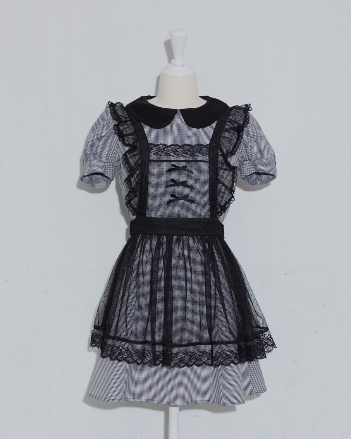 チュールエプロン付きドーリーミニワンピ – pium