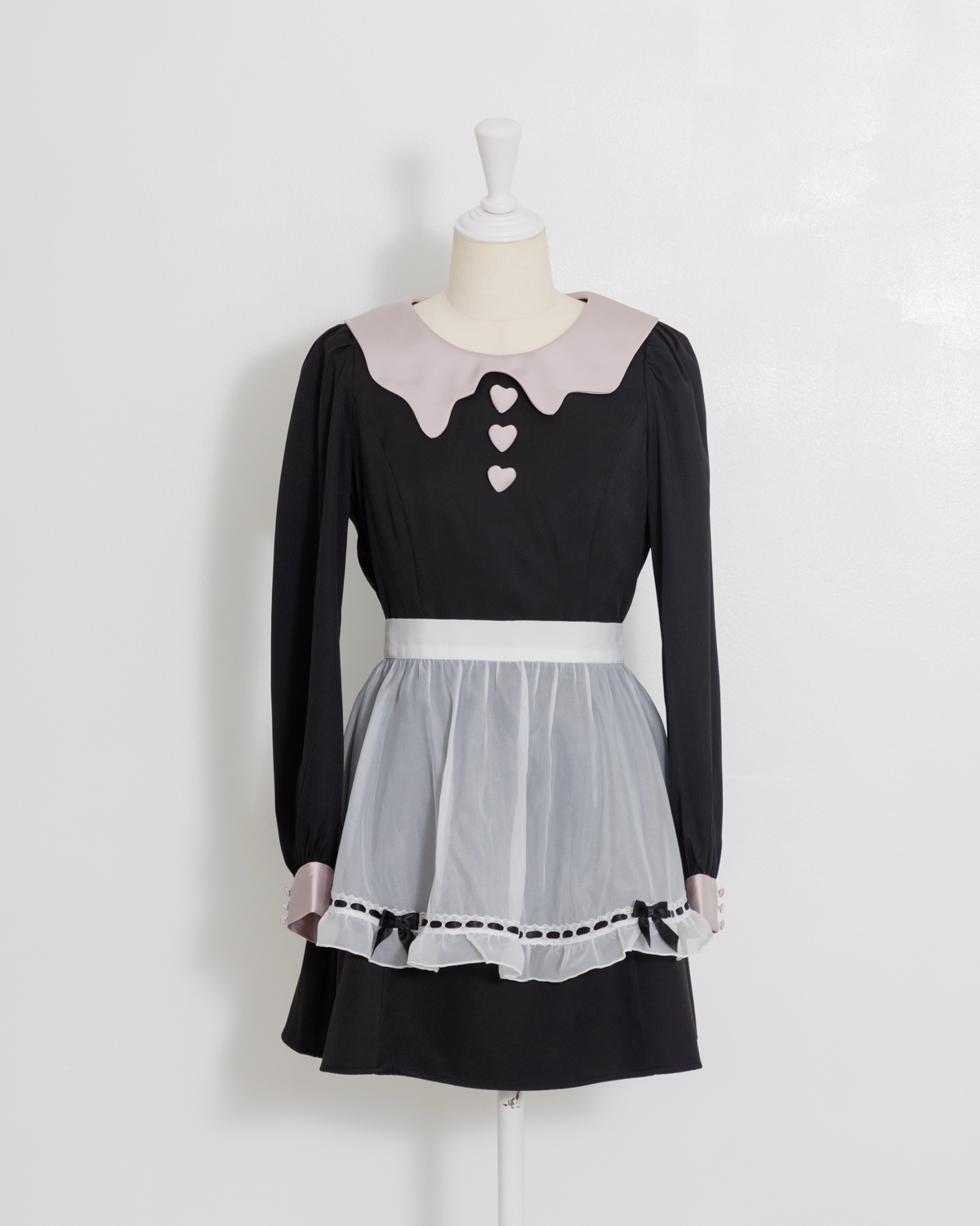 melty chocolate フリルエプロンワンピース – pium