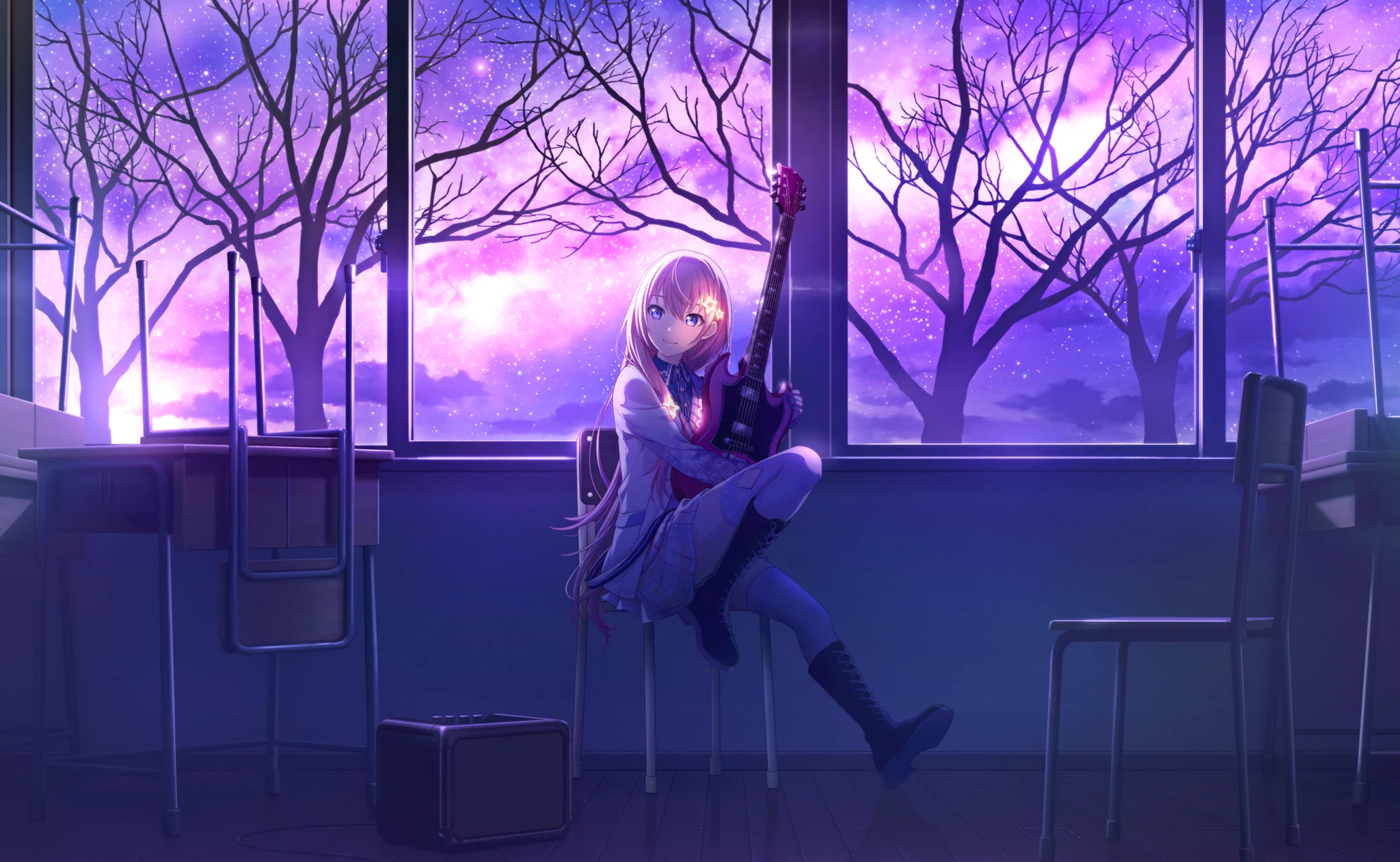 黒板に咲くサクラ] 巡音ルカ 情報 | プロセカギャラリー