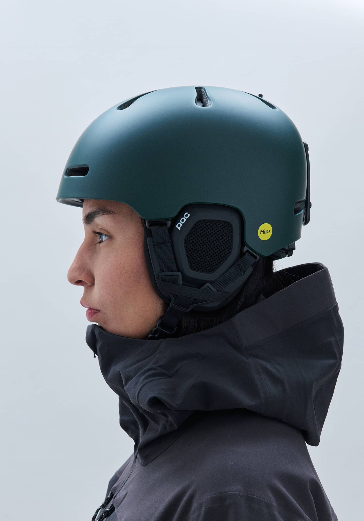 Fornix MIPS Ski Helmet in Pargasite Green Matt | POC (US)
