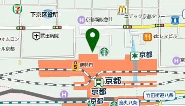 京都駅 八条東口」(京都市下京区--〒600-8214)の地図/アクセス/地点