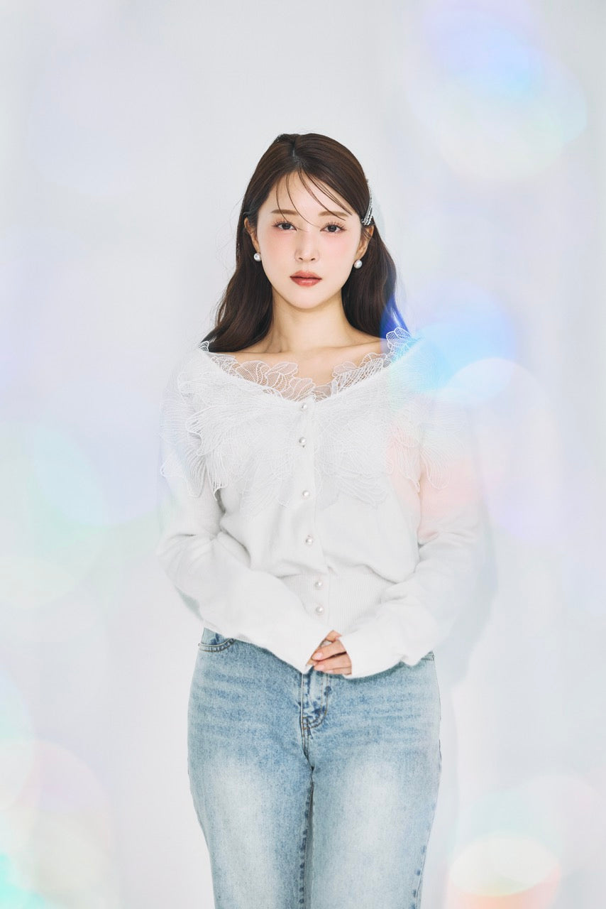 レースフリルカーディガン – poláura OFFICIAL ONLINE STORE
