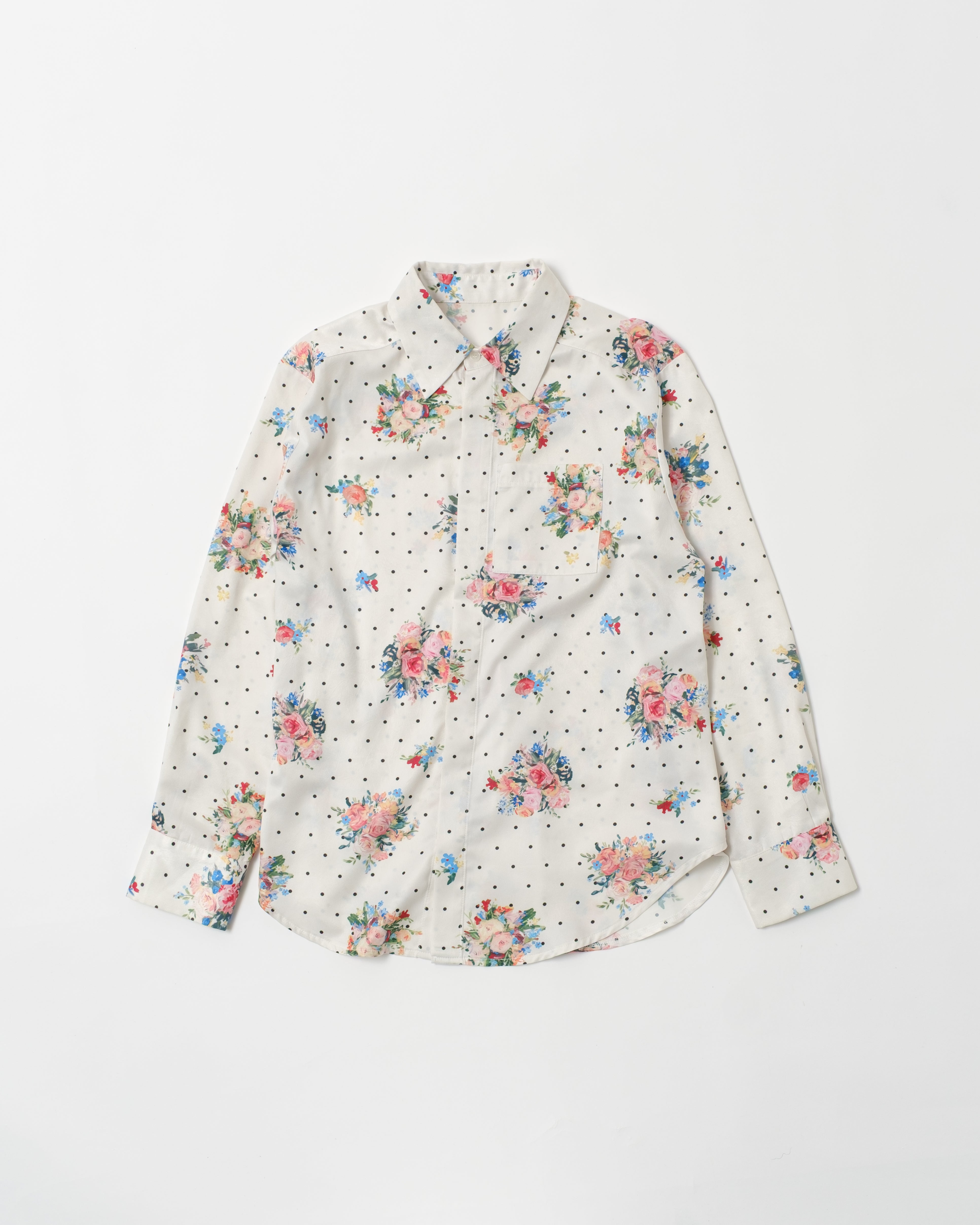 Dot flower shirt