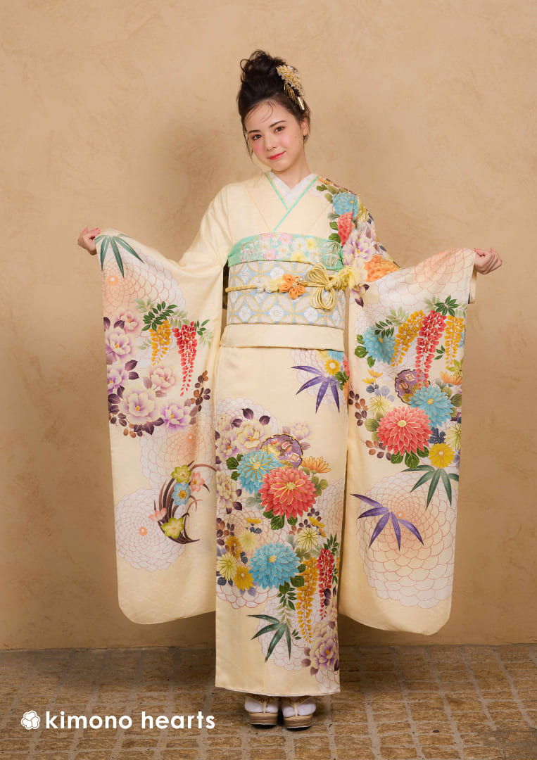クリームの振袖一覧 | kimono hearts | 成人式の振袖レンタル・購入