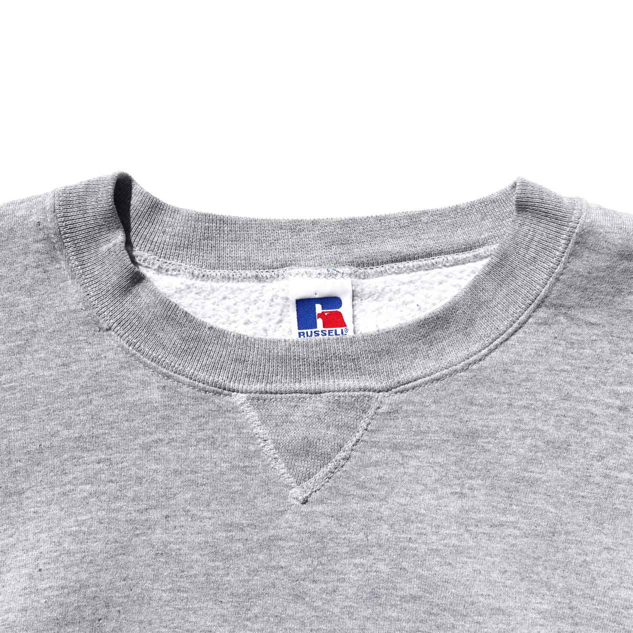 POST JUNK / 90's RUSSELL ATHLETIC USA製 杢グレー 無地スウェット [XXL]