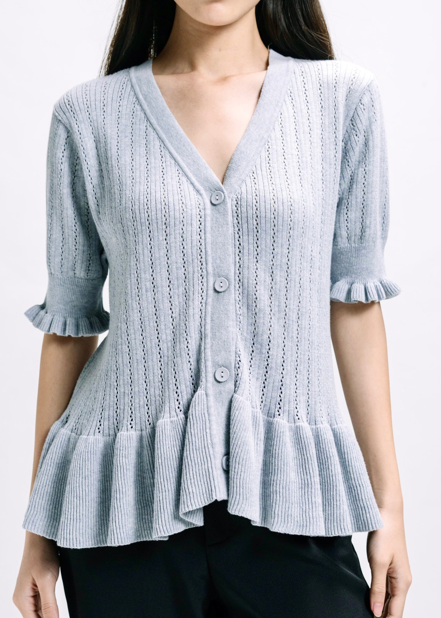 Tessa Grey Top – Posh The Label