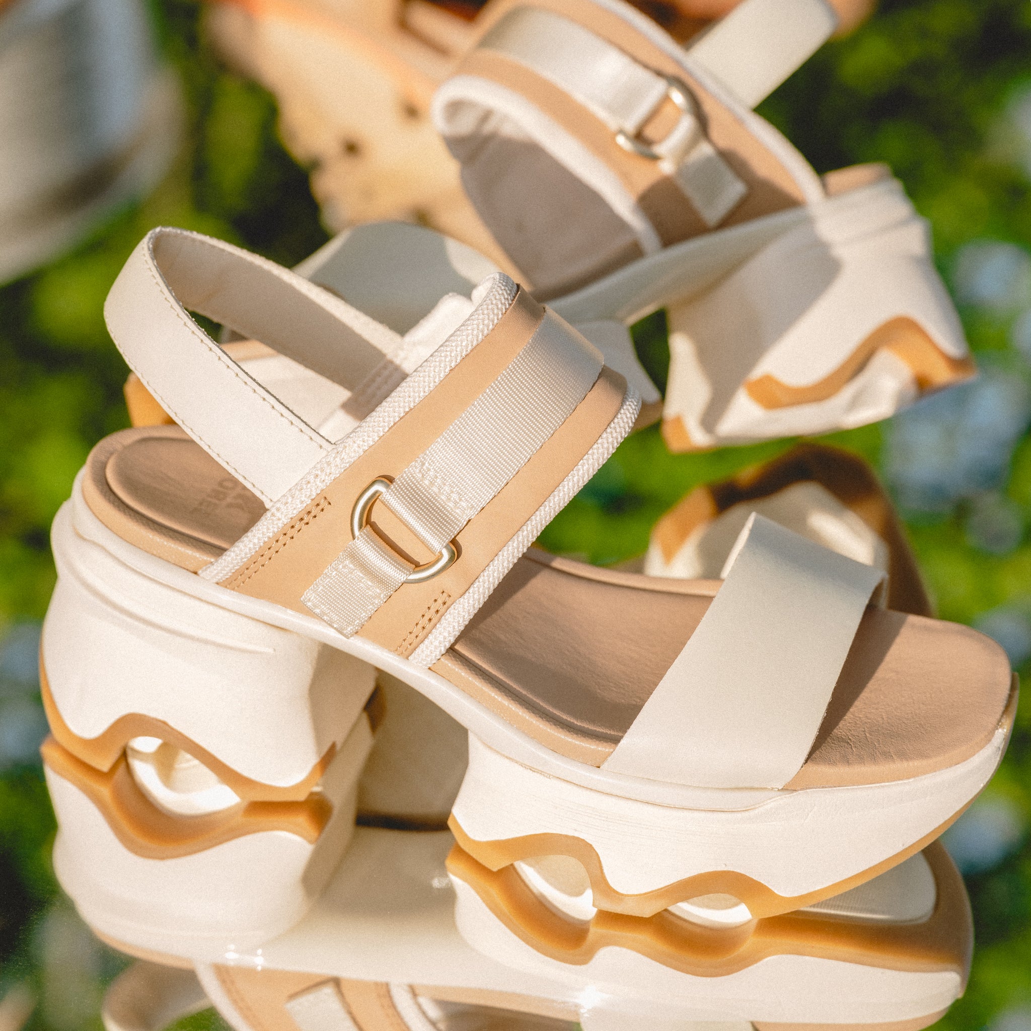 Women's SOREL Kinetic Impact Slingback Platform Sandal Honey