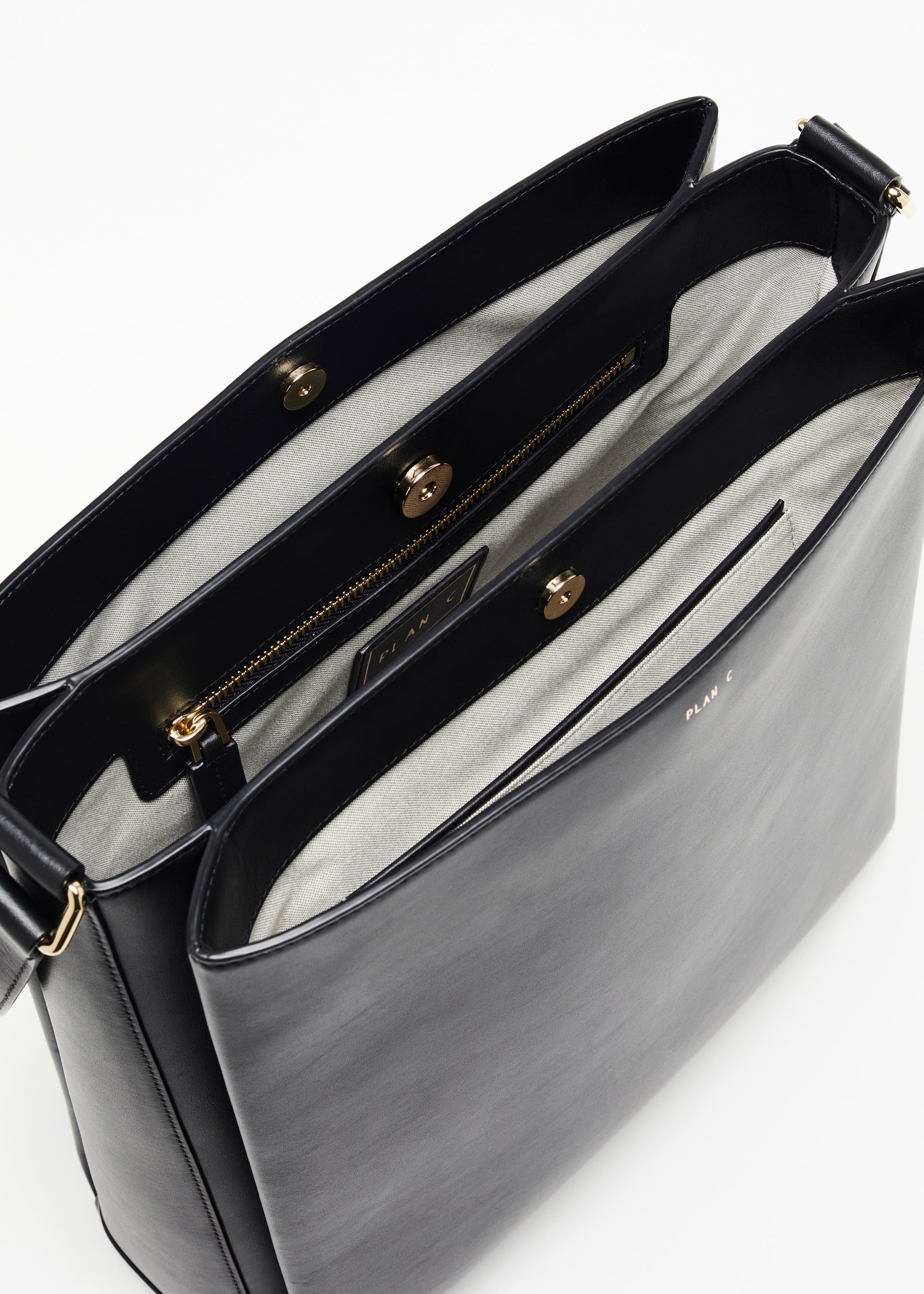 Black Folded Tote Bag - Plan C