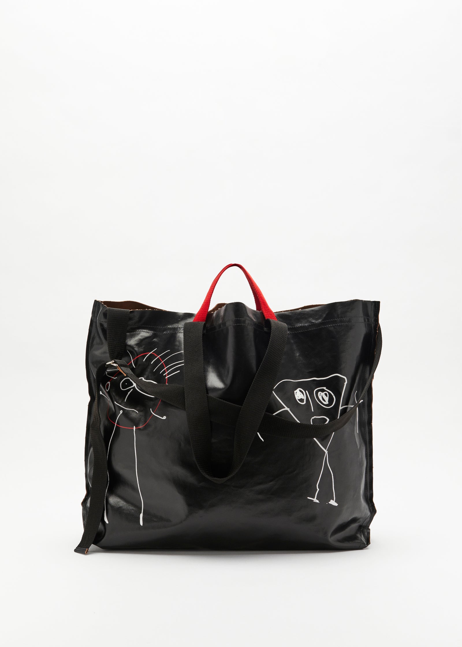 Pili And Bianca Large Black Tote Bag | Black | Plan C