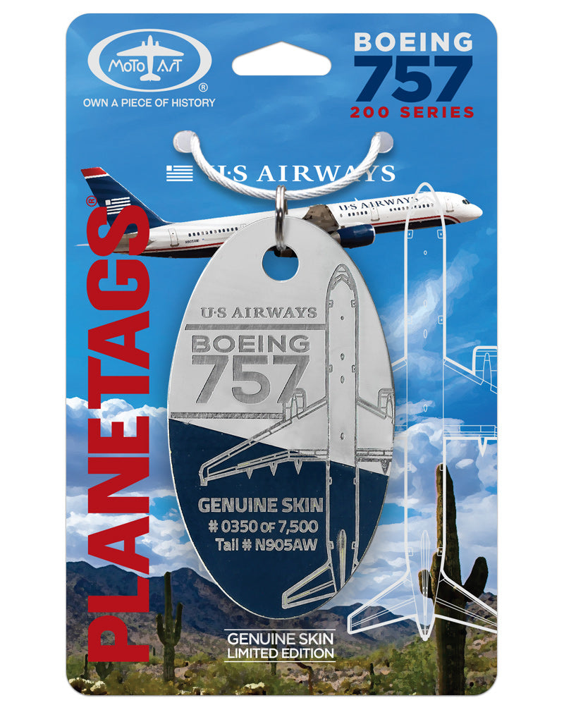 US Airways® 757-N905AW – MotoArt PlaneTags