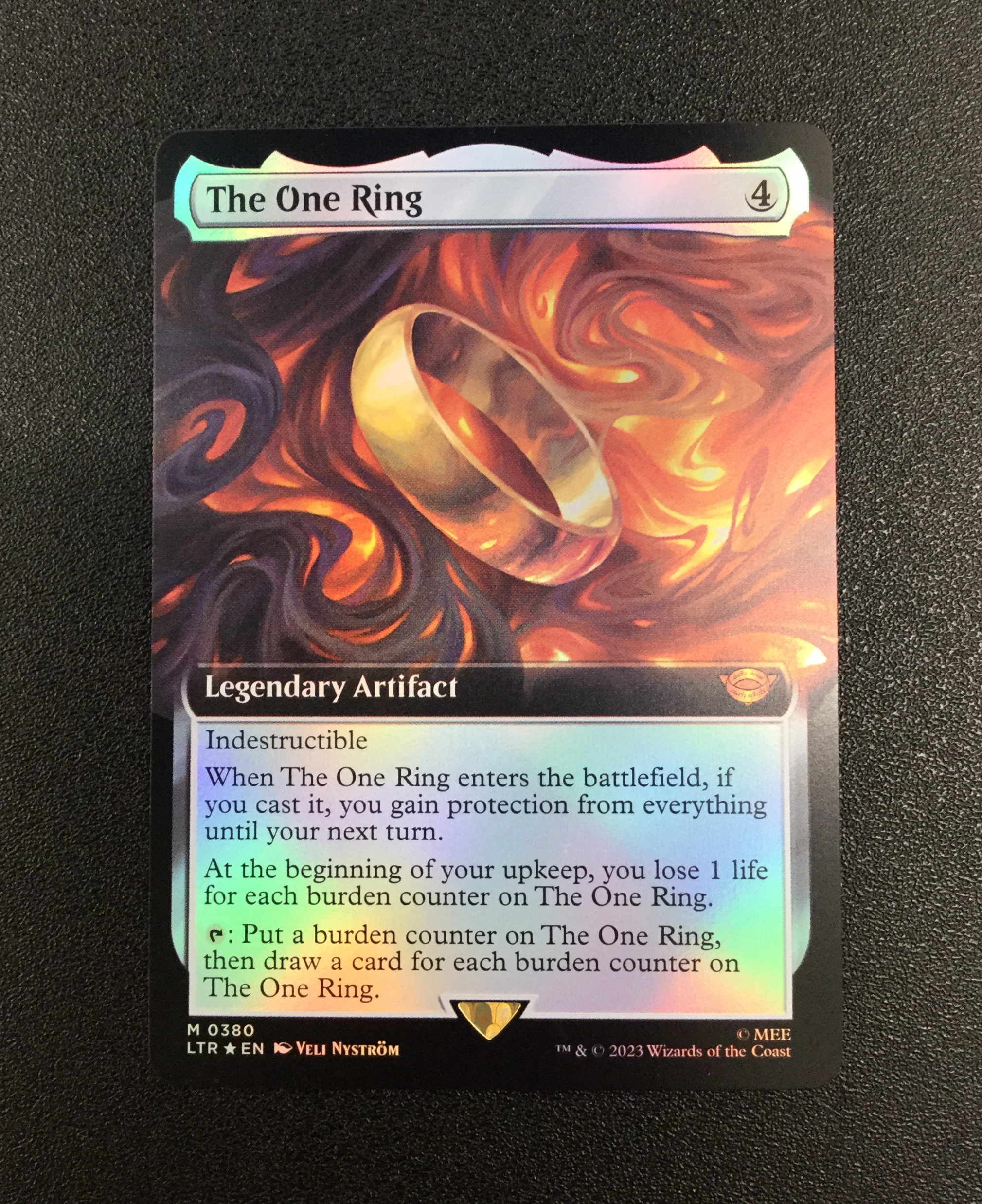 The One Ring (FOIL Extended Art) - MTG Proxy The Lord of the Rings