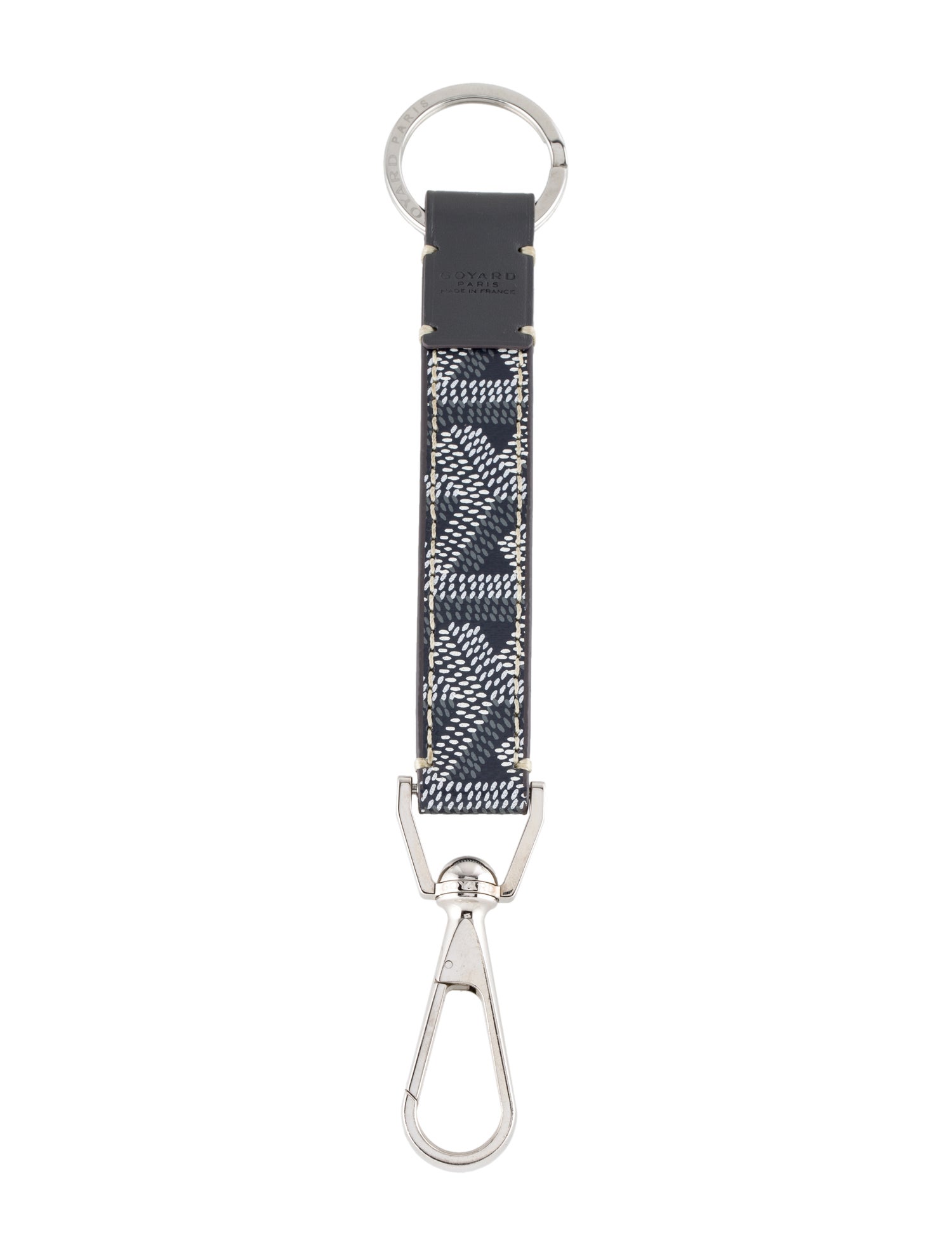 Goyard 2023 Goyardine Mousqueton Key Ring - Grey Keychains
