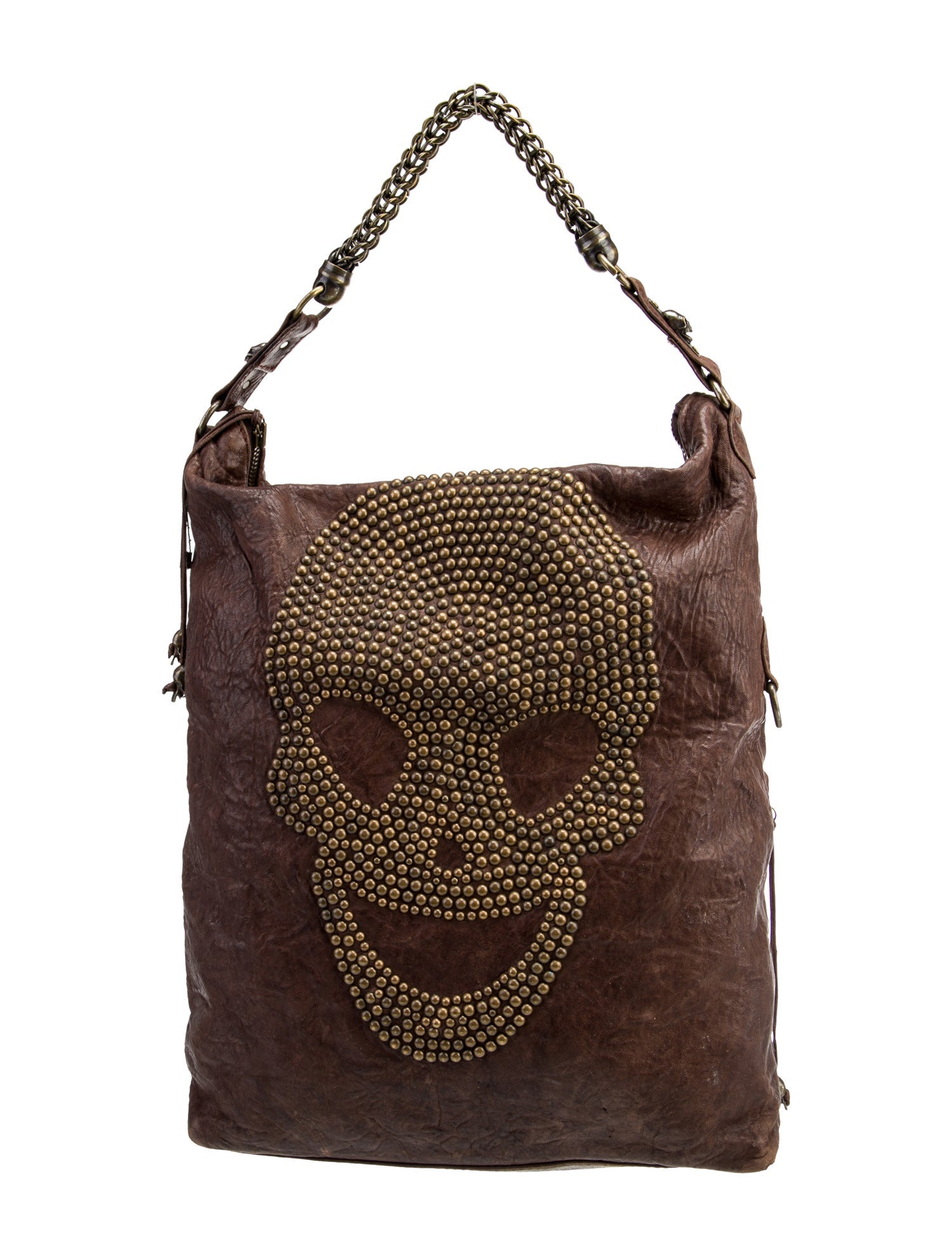 Thomas Wylde Skull Studded Leather Handle Bag - Black Handle Bags
