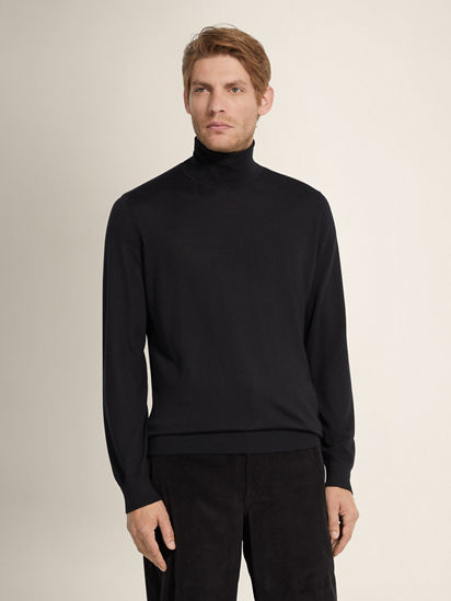 ブラック Cashsetaタートルネック FW25 22504672 | Zegna JP
