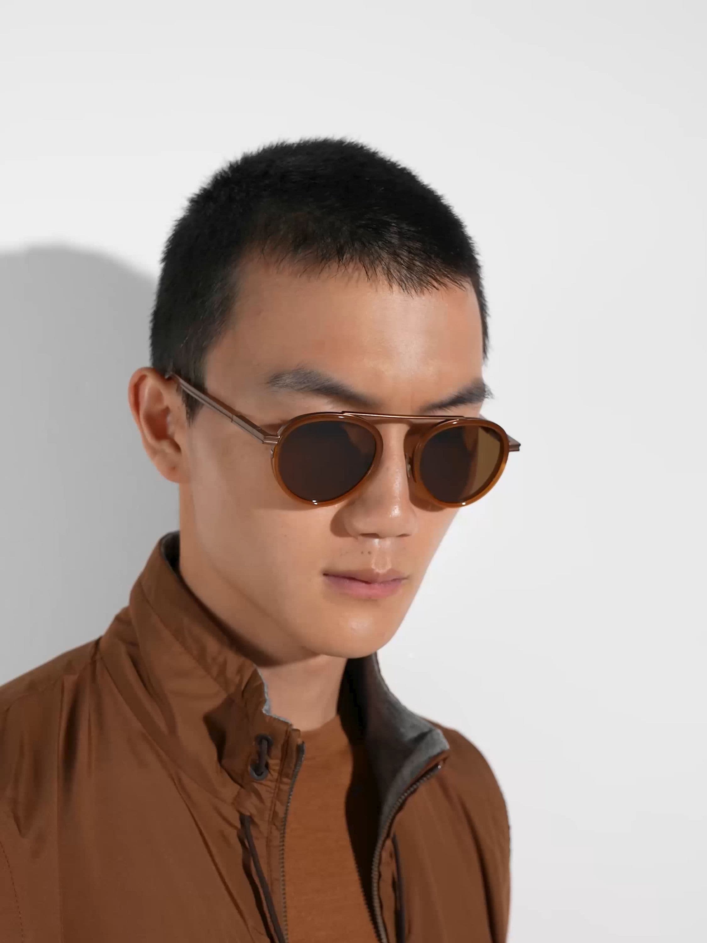 Foliage Orizzonte II Acetate and Metal Sunglasses FW25 30268051