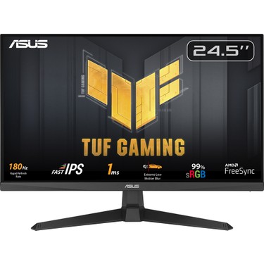 Asus Tuf Gaming VG259Q3A 24.5 Inç 180Hz 1ms Full Hd Freesync Fiyatı