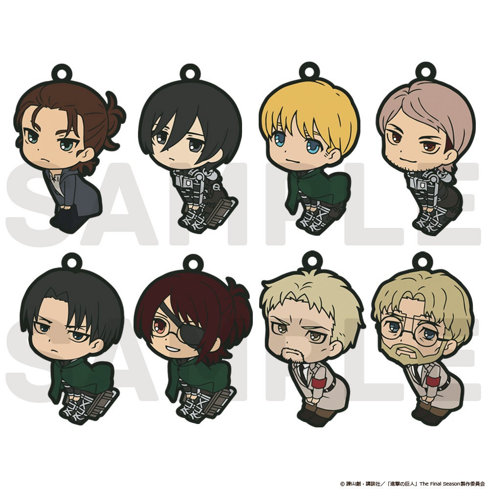 TVアニメ「進撃の巨人」のつんぴっつラバーストラップコレクションの