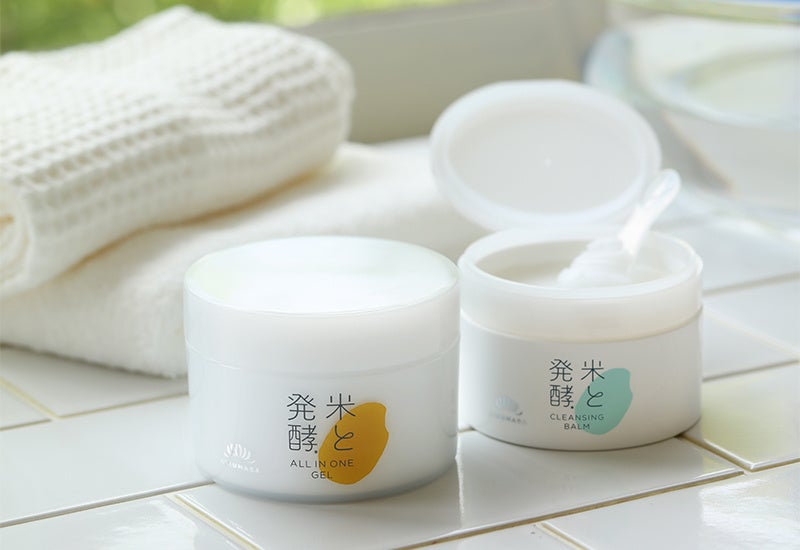 菊正宗 米と発酵シリーズ「クレンジングバーム」「オールインワン