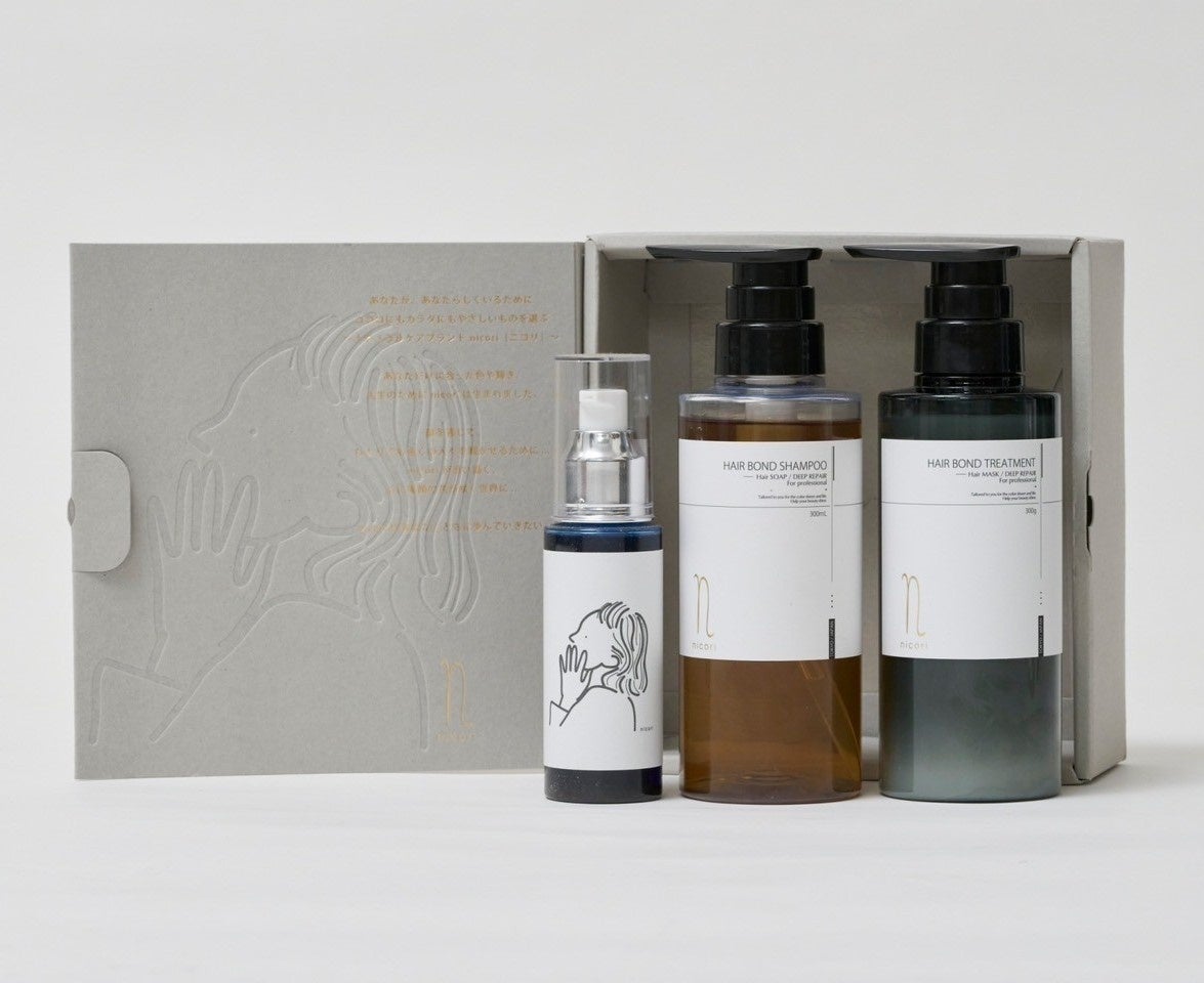 ヘアケアブランドnicoriから、サロンクオリティの集中ダメージケアで