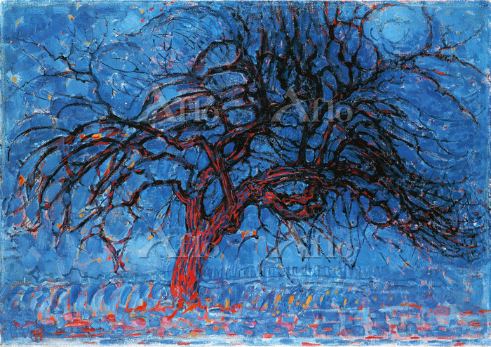 モンドリアン 「赤い木 （夜）」 [21034282]のアート作品 - アフロ