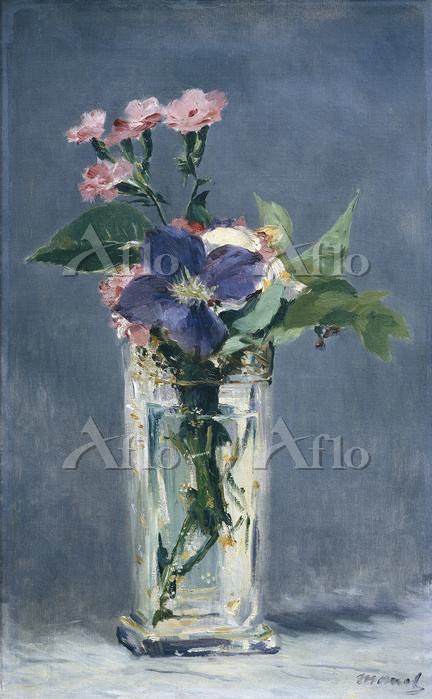マネ 「ガラスの花瓶の花」 [5355480]のアート作品 - アフロ