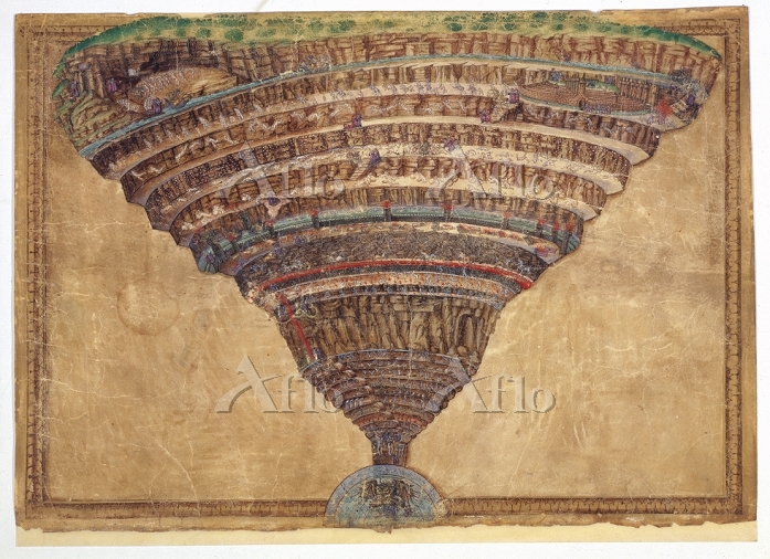 ボッティチェッリ 「地獄の枝」（ダンテ「神曲」挿絵より） [20491930