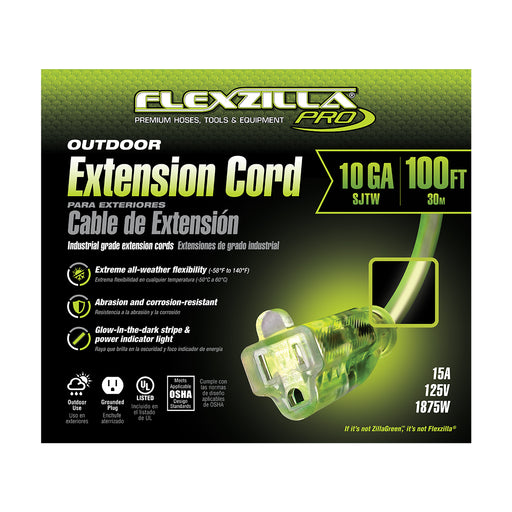 100ft 10/3 SJTW Flexzilla® Pro Outdoor Extension Cord — Prime Wire