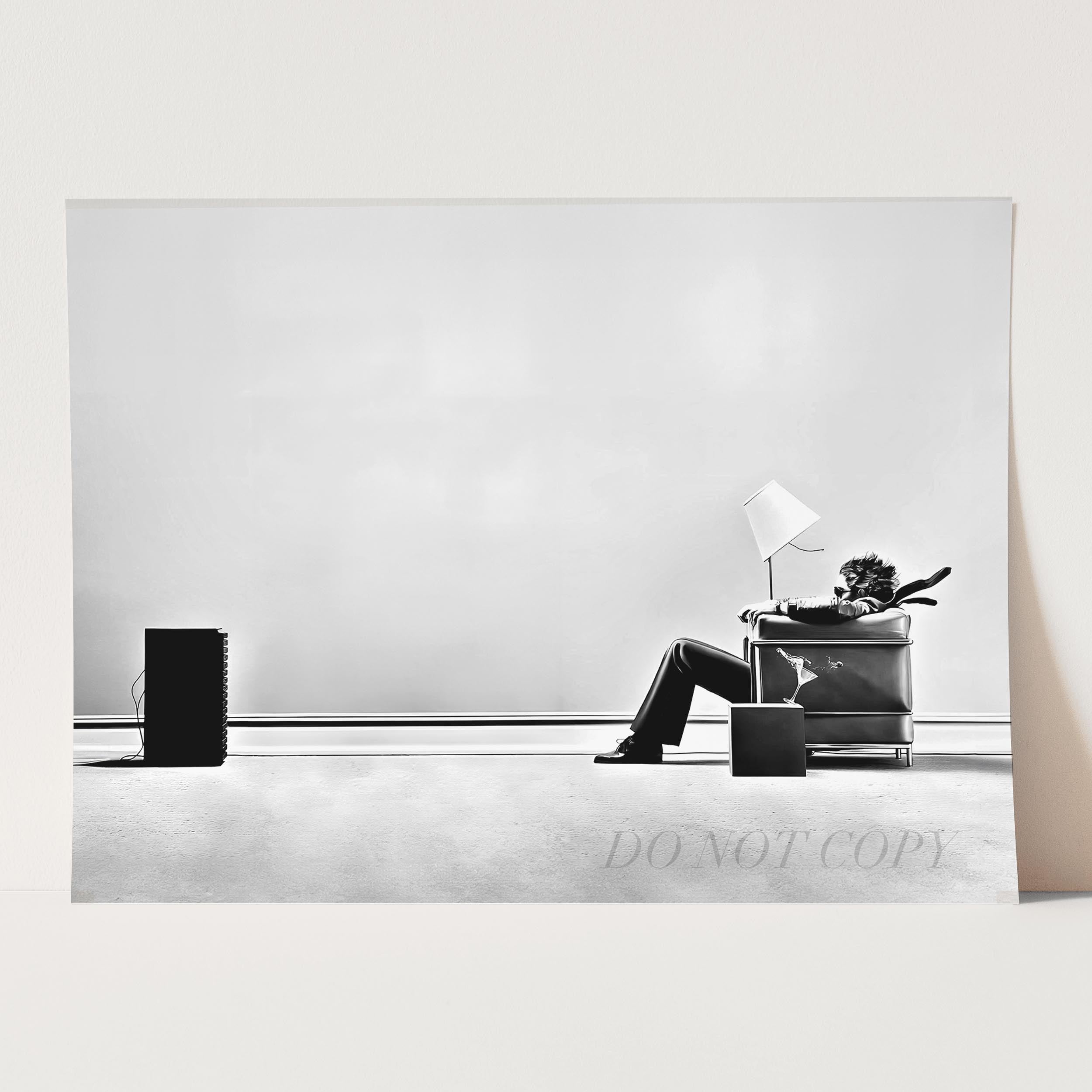 Blown-Away Guy | Maxell Ad 1979 by Steve Steigman Art Prints