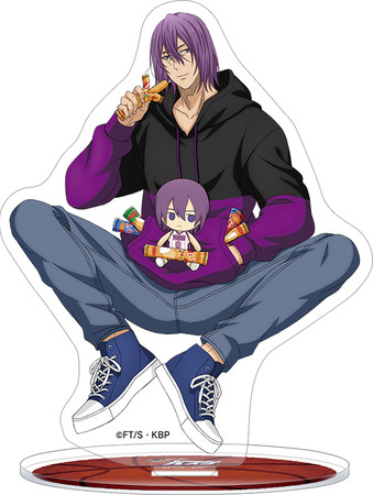 TVアニメ『黒子のバスケ』より、紫原敦の描き下ろしイラストを使用した