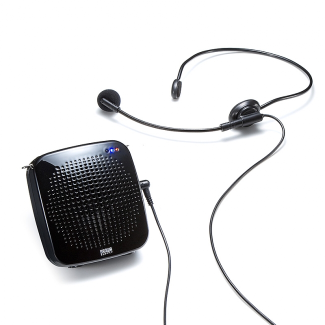 両手が使えるハンズフリータイプのポータブル拡声器を8月2日発売