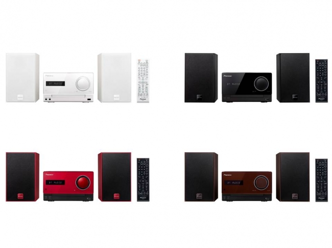 インテリアに合わせて4つのカラーから選べるCDミニコンポーネント