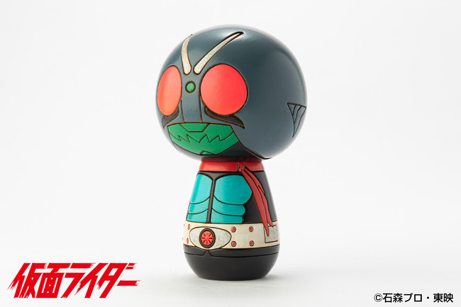 群馬県の伝統工芸「創作こけし」による「仮面ライダー