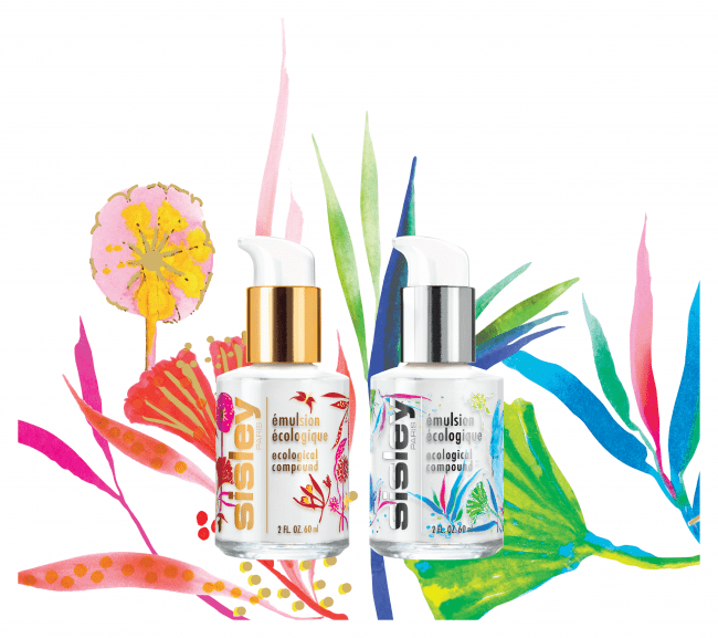 シスレーの伝説的ベストセラー美容乳液から、限定ボトル2種がセットで