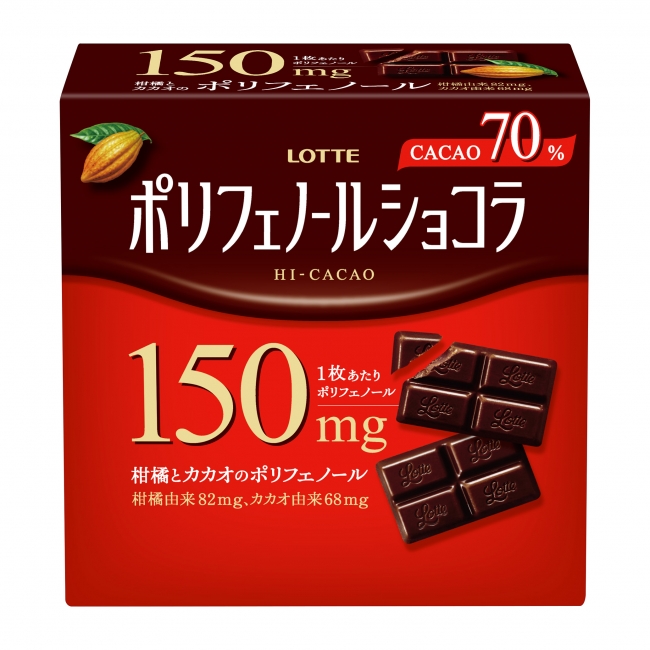 ポリフェノールたっぷり（＊）。ポリフェノールショコラ。ロッテ