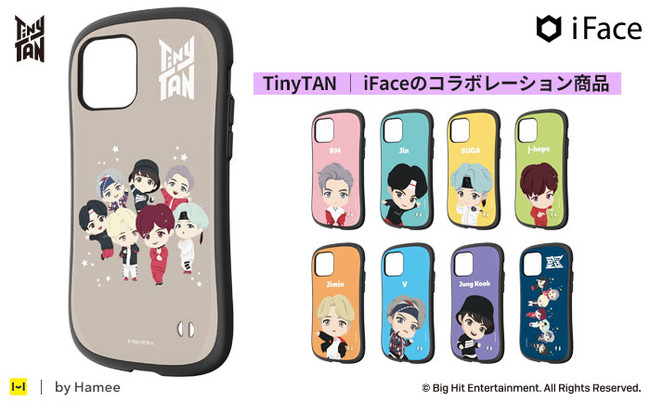 TinyTAN」 │ 「iFace」 のコラボレーション商品BTSのキャラクター
