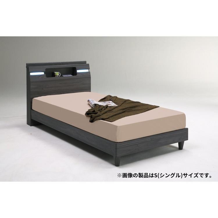 スクエア ベッドフレーム レッグ SD セミダブル DBR ダークブラウン