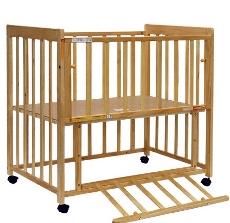 ヤトミ ハピネス ミニベビーベッドネルネル ※工具六角レンチ不足、傷