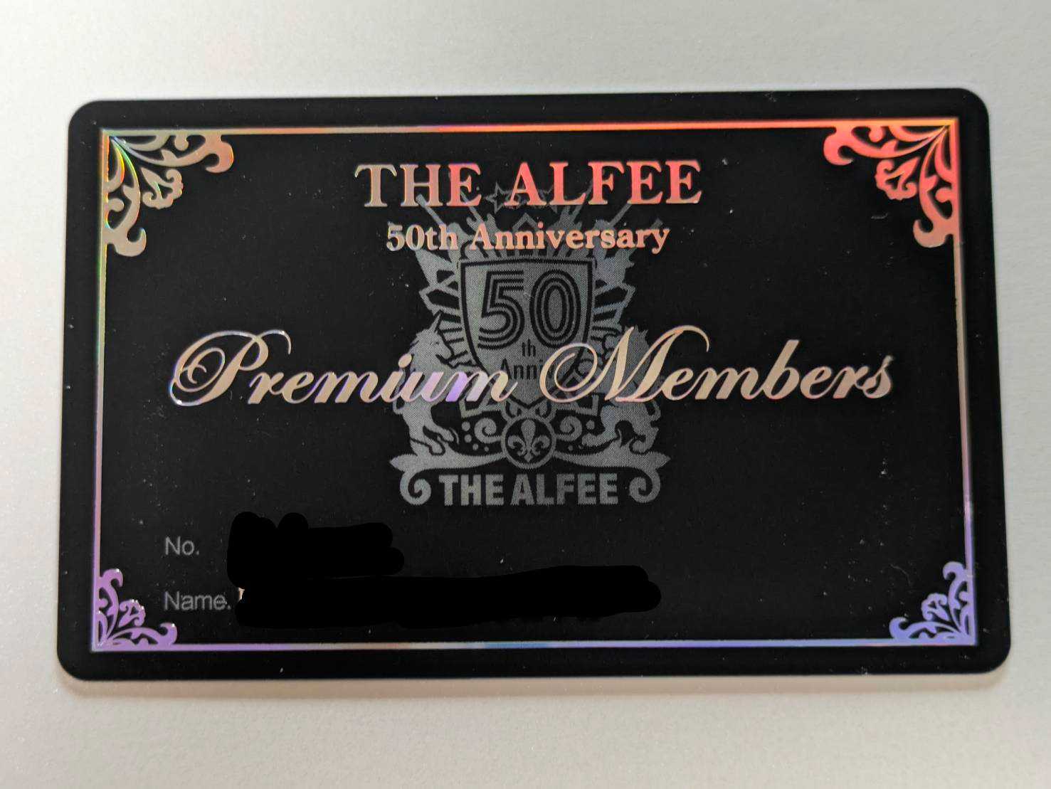 THE ALFEE】プレミアムメンバーズカード到着【覚え書き】 - ゆるゆるさあみ