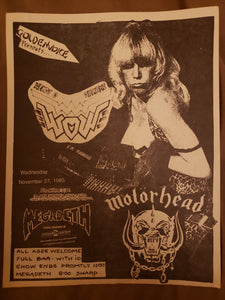 $15 PUNK FLYER - (8.5 x 11) WENDY O WILLIAMS MOTORHEAD